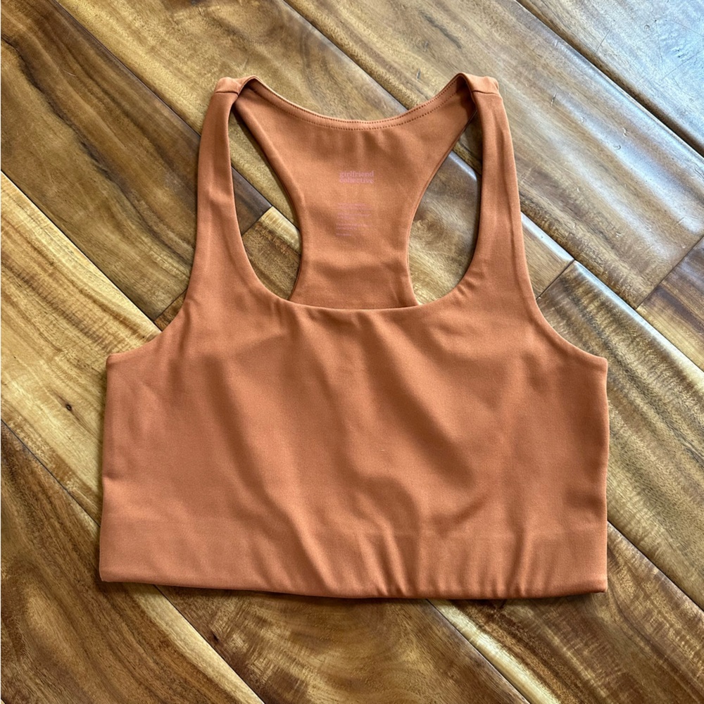 Girlfriend Collective Orange Paloma Sports Bra